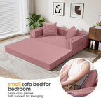 COMAX Futon Sofa Bed, 4‑in‑1 Convertible Sofa Bed, Folding Boneless Couches - Image 4