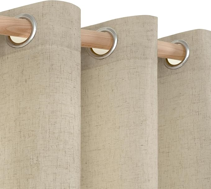 YoungsTex Extra Long Linen Curtains 95 Inch Length - Image 4