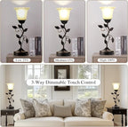 Set of 2 Touch Bedside Vintage Lamps - Image 2