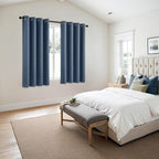 MIULEE Blackout Curtains for Bedroom 2 Panels 55 x 68 Inch Long Stone Blue | - Image 6
