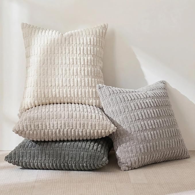 Fancy Homi 4 Packs Decorative Throw Pillow Covers - Image 3