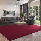4x6 Area Rugs for Living Room Non Slip Dorm Bedroom Rug, Wine Red | Modern Area - Image 8
