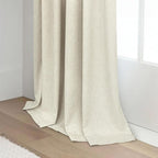 Burlap Curtains 90 Inches Long for Bedroom 2 Panel 100 Percent Blackout Linen - Image 8
