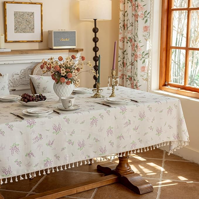VClife Tablecloth Linen Texture Tablecloth - Image 9
