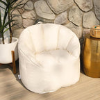 Big Joe Milano Outdoor Beanbag Chair White Marine - Image 4
