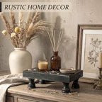 EOSAHR Stylish Rustic Pine Wood Riser Display Stand - Image 5