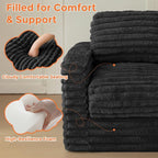 MAXYOYO Kids Bean Bag Chair, Comfy Faux Fur Bean Bag Sofa - Image 7