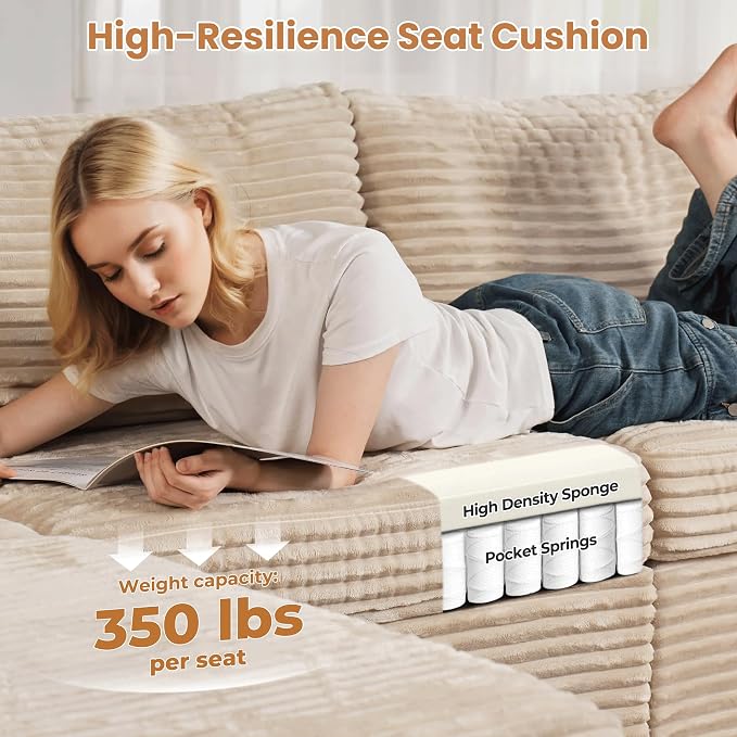 ovios 32.7 inches Ottoman Seat Module - Image 5