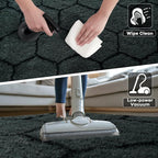 Noahas 4x6 Dark Grey Fluffy Soft Area Rug Non-Slip - Image 5