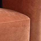 Acanva Luxury Modern Tight Curved Back Velvet Sofa, Minimalist Style Comfy Couch - Image 11