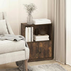 Furinno Gruen Book Shelf, 2-Tier Small Bookshelf, Bookcase - Image 4