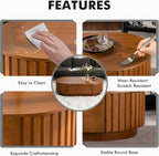 Flip Top Oval Coffee Table - Image 5