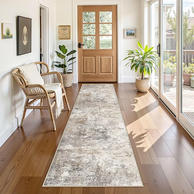 UERMEI 2x8 Washable Runner Rug for Hallway, Non Slip Low Pile Kitchen Carpet - Image 8