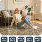 8x10 Washable Area Rugs for Living Room, Stain Resistant Vintage Rugs for - Image 6