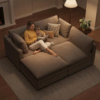 97" Cloud Couches for Living Room, 29.1" Deep Seat Modular Sectional Sofa - Image 5