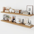 Acovy 55 Inch Floating Shelves, 9.3" Deep Floating Shelf Wall Mounted, Rustic by Acovy