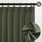 Topfinel 90 Inches Long Linen Curtains by Topfinel