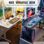 Veken 63x23.6 Inch Large Electric Standing Desk, Heights Adjustable, Sit to - Image 7