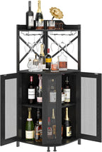 JKsmart Corner Bar Cabinet - Image 8