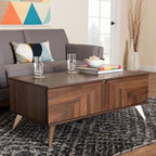 Baxton Studio Graceland Mid-Century Modern Transitional Walnut Brown Finished - Image 2