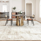 8x10 Area Rugs Washable Rug: Abstract Neutral Rugs Modern Non Slip Area Rug - Image 6
