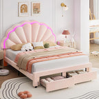 HIFIT Queen Upholstered Smart LED Bed Frame - Image 3