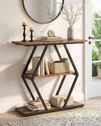 CHOEZON 3-Tier Console Table, Entryway Table, Sofa Table by Choezon