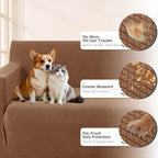 Arfntevss Stretch Sectional Couch Covers L Shaped Corner Sectional Sofa Cover - Image 3