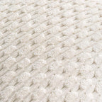 Set of 4 Cream White Decorative Throw Pillow Covers 12x20 Inch Corduroy Pillow - Image 5