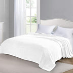 BEDELITE Fleece Blanket Soft Plush Twin Size Blanket White 60"x80" | Ultra Soft - Image 9