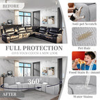 100% Waterproof Sectional Recliner Couch Covers - Image 6
