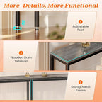 SUPERJARE 102.4 Inch Sofa Table - Image 9