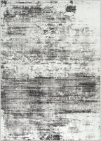 10x14 Area Rugs for Living Room: Washable Abstract Black Grey Carpet | Non-slip - Image 10