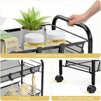 TOOLF 5-Tier Metal Utility Cart - Image 4