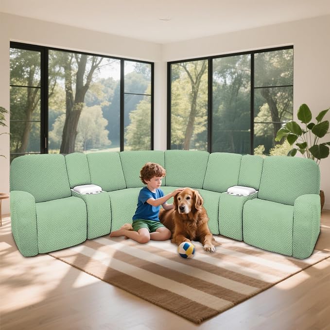100% Waterproof Sectional Recliner Couch Covers - Image 2