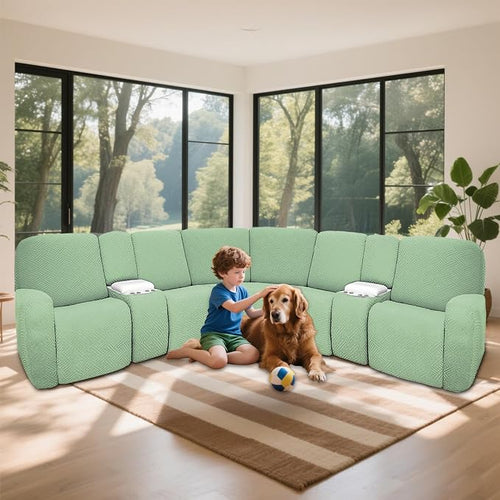 100% Waterproof Sectional Recliner Couch Covers - Image 2