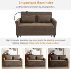 3 in 1 Convertible Sleeper Sofa Bed, 56.9" Small Pull Out Couch Bed - Image 9