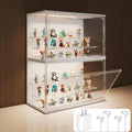 Clear Display Case for Collectibles, 3-Tier Adjustable Figure Display Case by Unknown