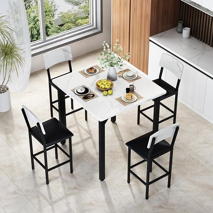 AWQM 5-Piece Dining Table Set, Dining Table Set - Image 3