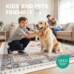 Pink Rugs for Bedroom-5x8 Area Rugs for Living Room, Dining Room, Low Pile - Image 7