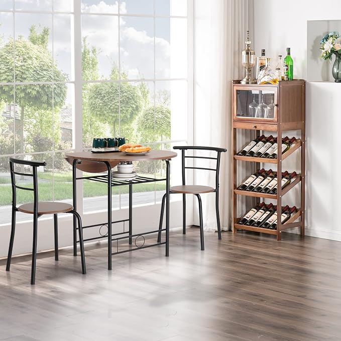 VINGLI 31.5" Drop Leaf Dining Table Set - Image 3
