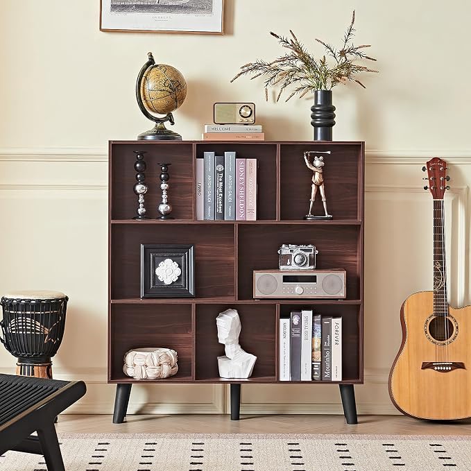 LEYAOYAO 8 Cube Bookshelf 3-Tier Bookcase - Image 8