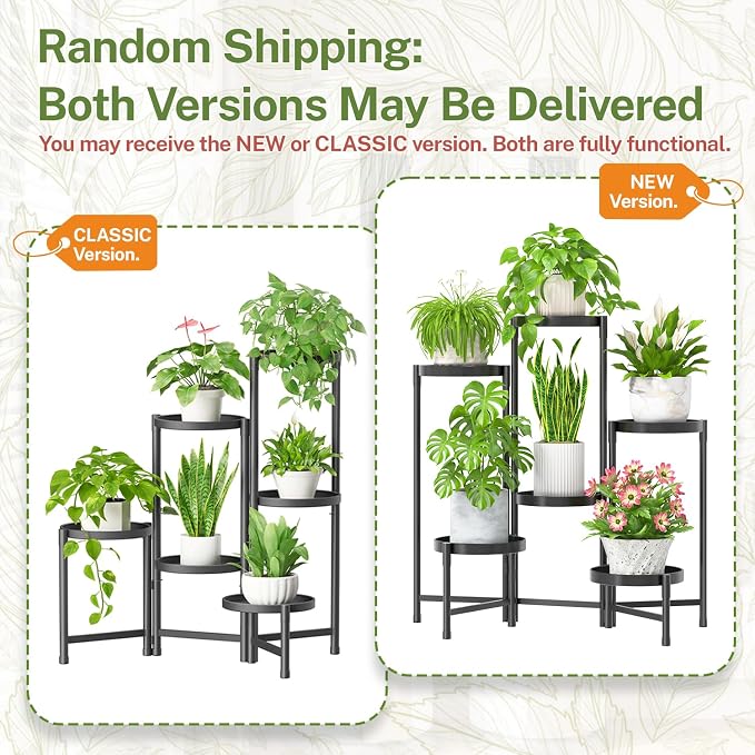 iDavosic.ly Plant Stand Indoor Outdoor, 6 Tier Corner Metal Flower Display - Image 2