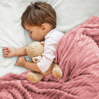BEDELITE 3D Ribbed Pink Baby Blankets - Image 4