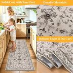 HEBE Hallway Runner Rug 2'x6', Washable Non Slip Kitchen Rug Runner | Soft Boho - Image 5