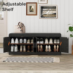 Homleke 2-Tier Storage Bench, Shoe Bench - Image 6