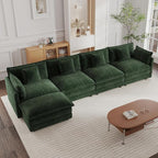 mikibama Modular Sectional Sofa, 146.5 Inch L Shaped Couch Set by Mikibama