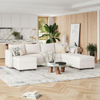 Huatean Home Modular Sectional Sofa, 7 Seat Modular Couch - Image 3