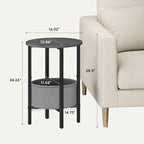 Vagusicc Round Side Table End Table - Image 3