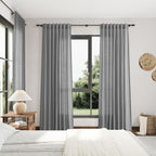 Dark Grey Linen Curtains 84 Inches Long - Image 7